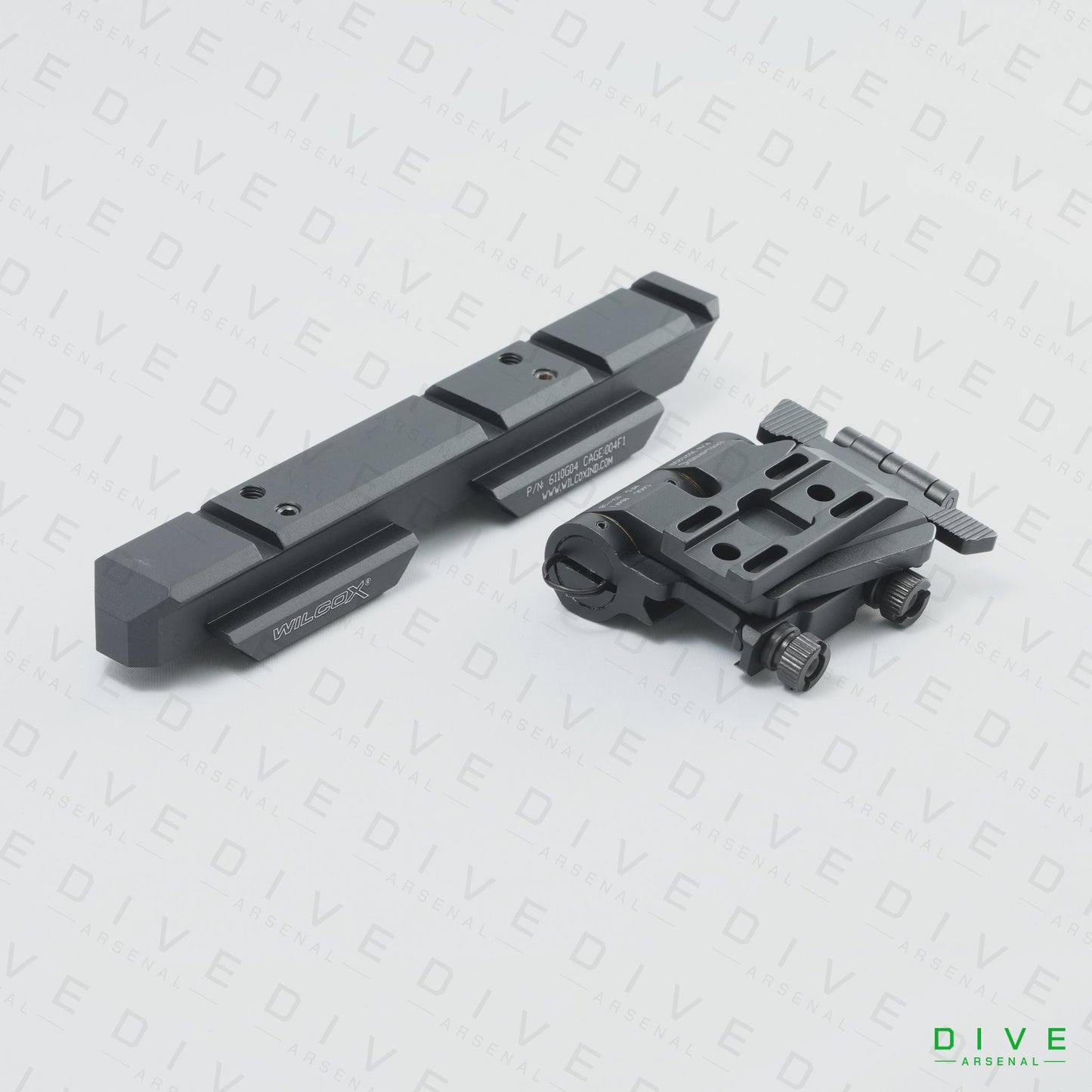 WILCOXタイプ サイドフリップ Eotech マウント 5/8'' ライザーセット BK