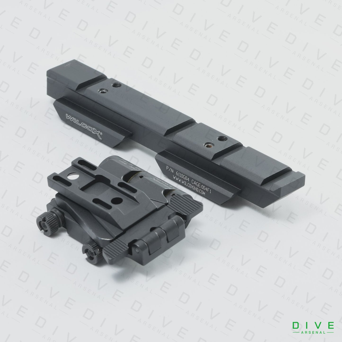 WILCOXタイプ サイドフリップ Eotech マウント 5/8'' ライザーセット BK