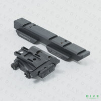 WILCOXタイプ サイドフリップ Eotech マウント 5/8'' ライザーセット BK