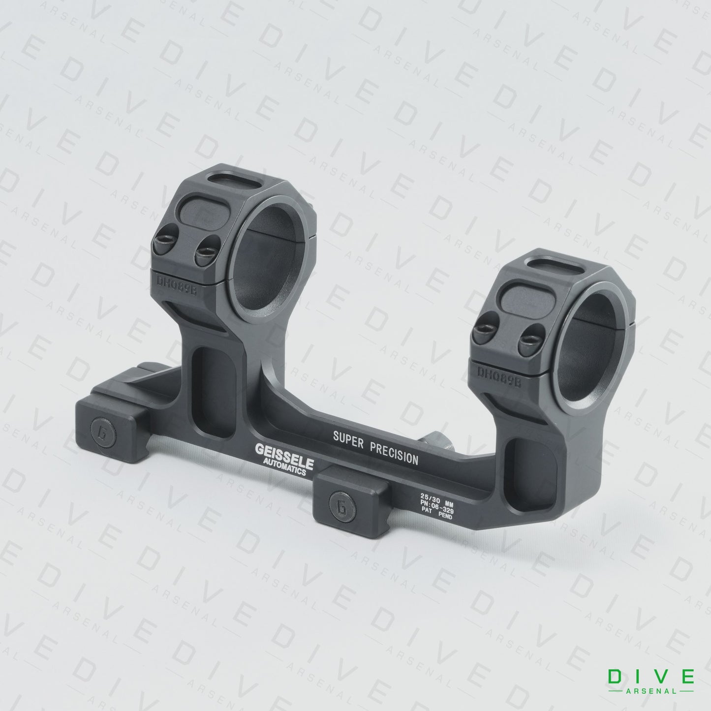 Geissele タイプ刻印入り スコープマウント 30mm アルミCNC BK