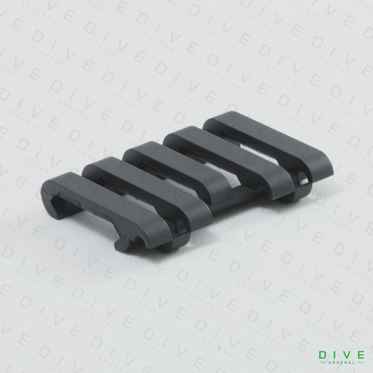 ERGOタイプ 5スロット レールカバー ワイヤールーム付き BK