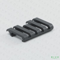 ERGOタイプ 5スロット レールカバー ワイヤールーム付き BK