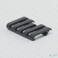 ERGOタイプ 5スロット レールカバー ワイヤールーム付き BK