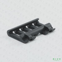 ERGOタイプ 5スロット レールカバー ワイヤールーム付き BK
