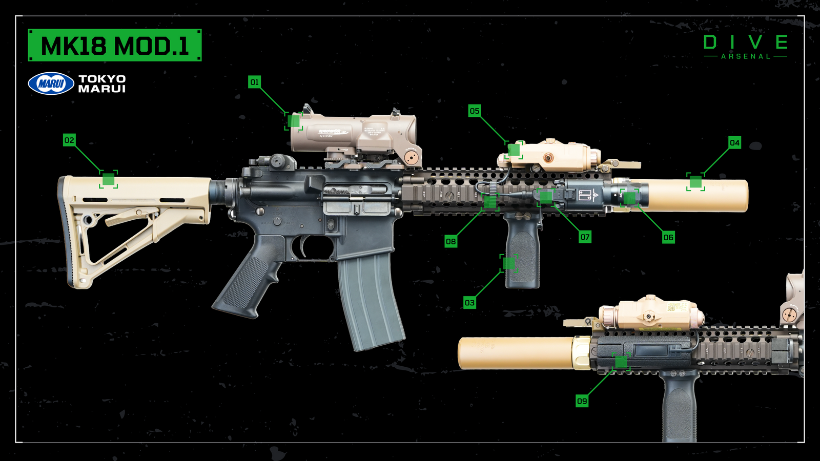 東京マルイ　mk18 mod1 東京マルイ MK18 MOD.1 #No.01 – DIVE ARSENAL